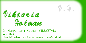 viktoria holman business card